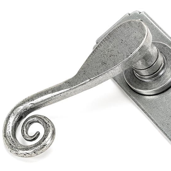 From The Anvil - Monkeytail Lever Euro Lock Set - Pewter Patina - 45592 - Choice Handles