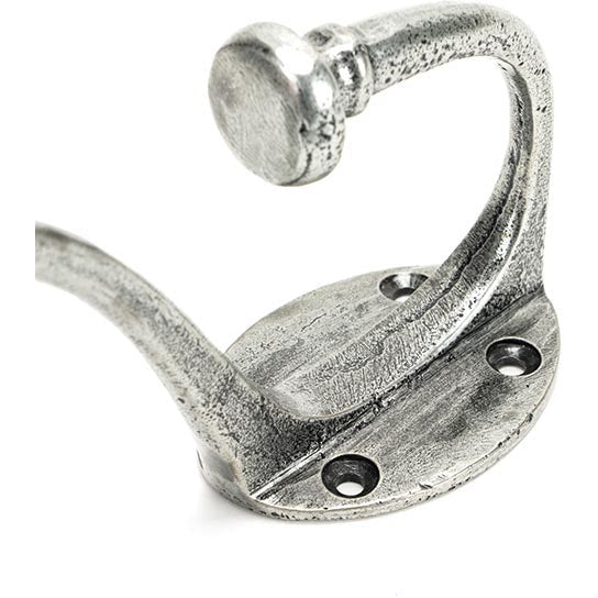 From The Anvil - 7 3/4" Hat & Coat Hook - Pewter Patina - 45602 - Choice Handles