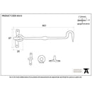 From The Anvil - 18" Forged Cabin Hook - External Beeswax - 45610 - Choice Handles