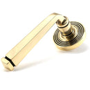 From The Anvil - Avon Round Lever on Rose Set (Beehive) - Aged Brass - 45613 - Choice Handles