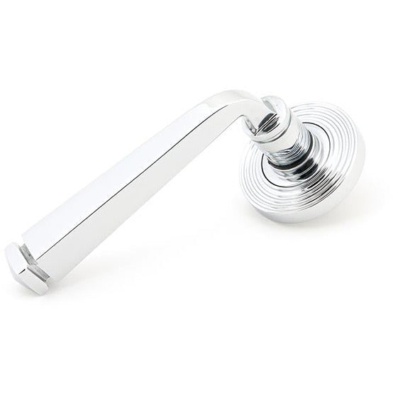 From The Anvil  -  Avon Round Lever on Rose Set (Beehive) - Polished Chrome - 45617 - Choice Handles