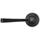 From The Anvil - Avon Round Lever on Rose Set (Beehive) - Black - 45625 - Choice Handles