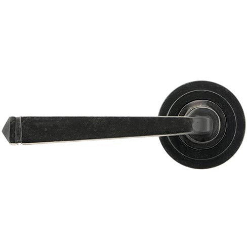 From The Anvil - Avon Round Lever on Rose Set (Art Deco) - External Beeswax - 45628 - Choice Handles