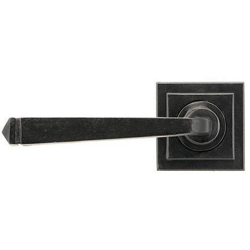 From The Anvil - Avon Round Lever on Rose Set (Square) - External Beeswax - 45630 - Choice Handles