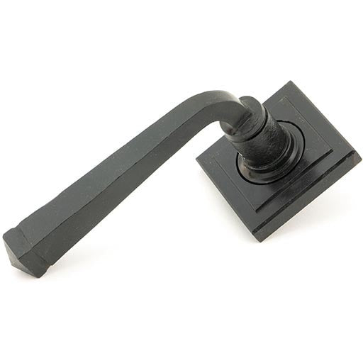 From The Anvil - Avon Round Lever on Rose Set (Square) - External Beeswax - 45630 - Choice Handles