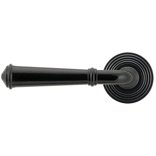 From The Anvil  - Regency Lever on Rose Set (Beehive) - Black - 45637 - Choice Handles