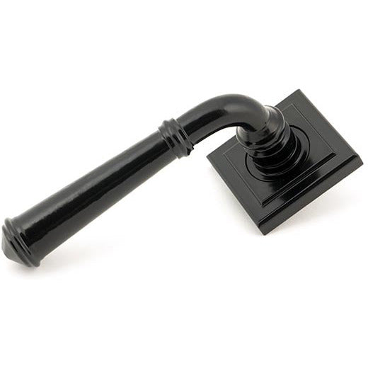 From The Anvil  - Regency Lever on Rose Set (Square) - Black - 45638 - Choice Handles