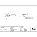 From The Anvil  - Regency Lever on Rose Set (Plain) - External Beeswax - 45639 - Choice Handles