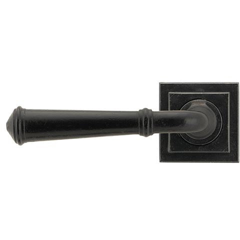 From The Anvil  - Regency Lever on Rose Set (Square) - External Beeswax - 45642 - Choice Handles