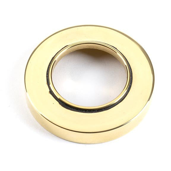 From The Anvil - Brompton Lever on Rose Set (Plain) - Aged Brass - 45659 - Choice Handles