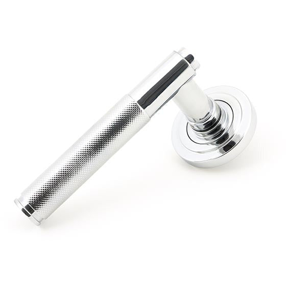 From The Anvil - Brompton Lever on Rose Set (Art Deco) - Polished Chrome - 45664 - Choice Handles