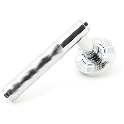 From The Anvil - Brompton Lever on Rose Set (Beehive) - Polished Chrome - 45665 - Choice Handles