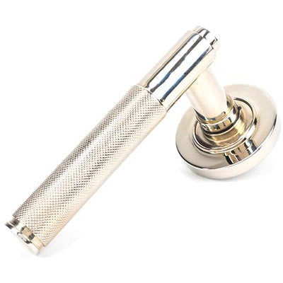 From The Anvil - Brompton Lever on Rose Set (Plain) - Polished Nickel - 45667 - Choice Handles