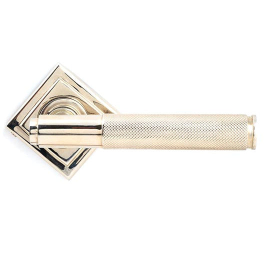 From The Anvil - Brompton Lever on Rose Set (Square) - Polished Nickel - 45670 - Choice Handles