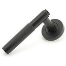From The Anvil - Brompton Lever on Rose Set (Plain) - Matt Black - 45675 - Choice Handles