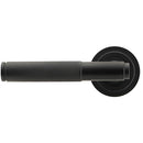 From The Anvil - Brompton Lever on Rose Set (Art Deco) - Matt Black - 45676 - Choice Handles