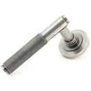 From The Anvil - Brompton Lever on Rose Set (Plain) - Pewter Patina - 45679 - Choice Handles