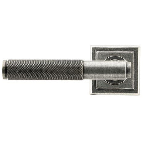 From The Anvil - Brompton Lever on Rose Set (Square) - Pewter Patina - 45682 - Choice Handles