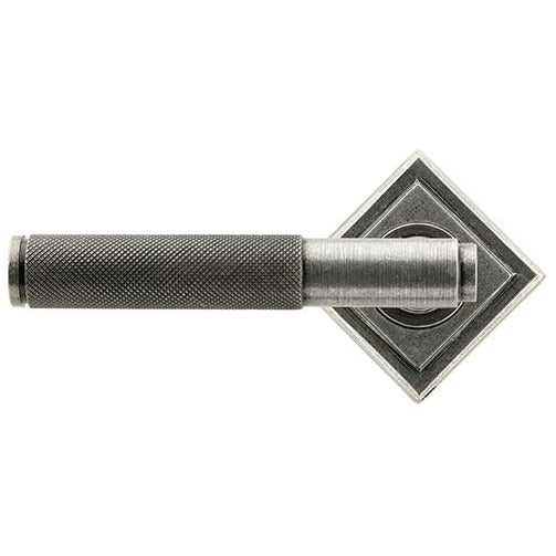 From The Anvil - Brompton Lever on Rose Set (Square) - Pewter Patina - 45682 - Choice Handles