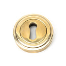From The Anvil - Round Escutcheon (Art Deco) - Aged Brass - 45684 - Choice Handles