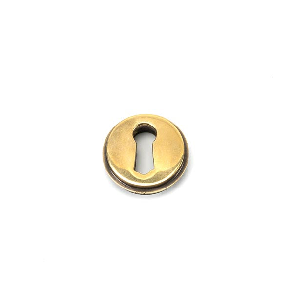 From The Anvil - Round Escutcheon (Square) - Aged Brass - 45686 - Choice Handles