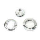 From The Anvil - Round Escutcheon (Art Deco) - Polished Chrome - 45688 - Choice Handles
