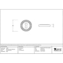 From The Anvil - Round Escutcheon (Beehive) - Polished Chrome - 45689 - Choice Handles