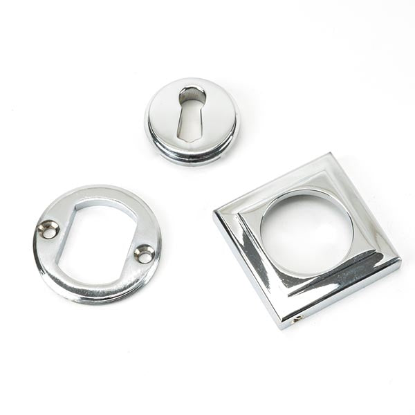 From The Anvil - Round Escutcheon (Square) - Polished Chrome - 45690 - Choice Handles