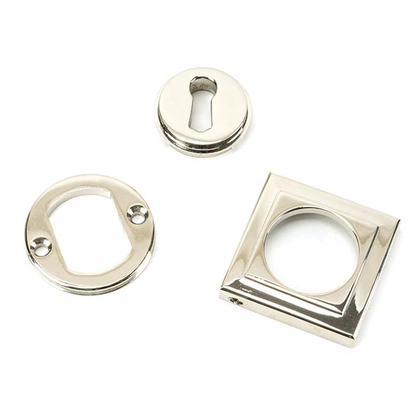 From The Anvil - Round Escutcheon (Square) - Polished Nickel - 45694 - Choice Handles