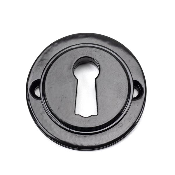 From The Anvil - Round Escutcheon (Art Deco) - Black - 45696 - Choice Handles