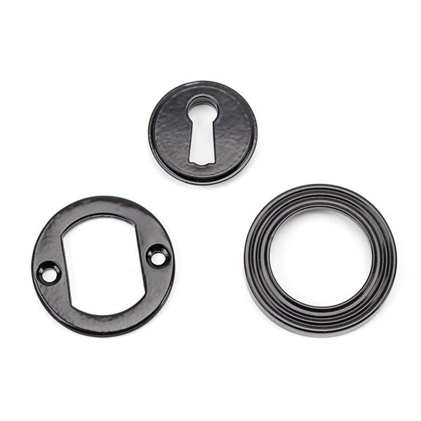 From The Anvil - Round Escutcheon (Beehive) - Black - 45697 - Choice Handles