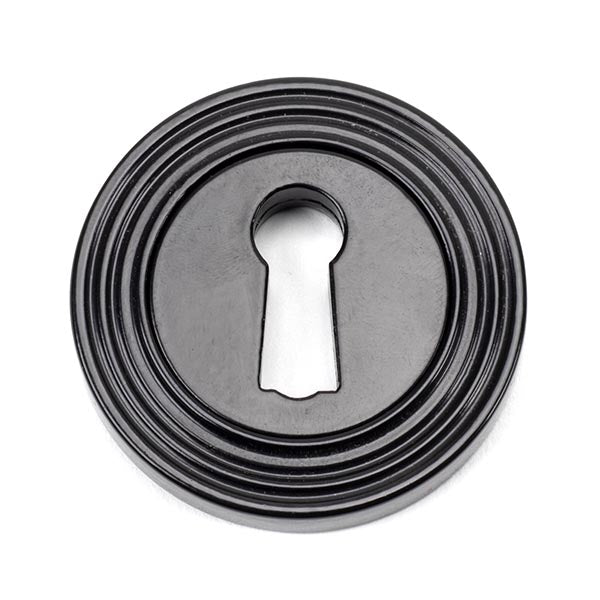From The Anvil - Round Escutcheon (Beehive) - Black - 45697 - Choice Handles