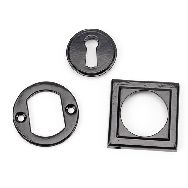 From The Anvil - Round Escutcheon (Square) - Black - 45698 - Choice Handles