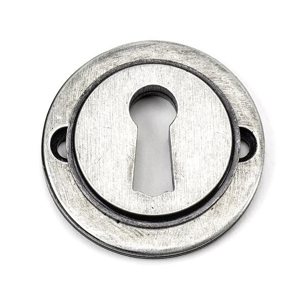 From The Anvil - Escutcheon (Plain) - Pewter Patina - 45703 - Choice Handles