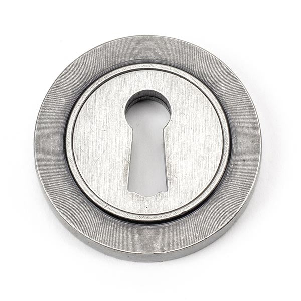 From The Anvil - Escutcheon (Plain) - Pewter Patina - 45703 - Choice Handles