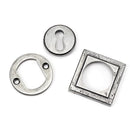 From The Anvil - Round Escutcheon (Square) - Pewter Patina - 45706 - Choice Handles