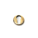 From The Anvil - Round Euro Escutcheon (Art Deco) - Aged Brass - 45708 - Choice Handles