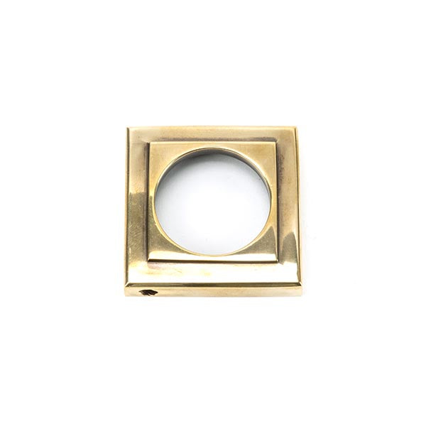 From The Anvil - Round Euro Escutcheon (Square) - Aged Brass - 45710 - Choice Handles