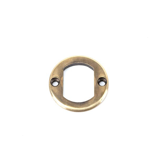 From The Anvil - Round Euro Escutcheon (Square) - Aged Brass - 45710 - Choice Handles