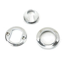 From The Anvil - Round Euro Escutcheon (Plain) - Polished Chrome - 45711 - Choice Handles