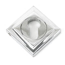 From The Anvil - Round Euro Escutcheon (Square) - Polished Chrome - 45714 - Choice Handles