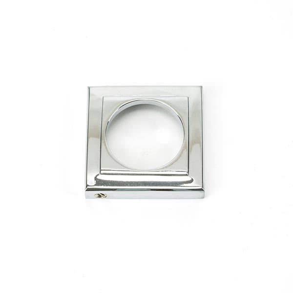 From The Anvil - Round Euro Escutcheon (Square) - Polished Chrome - 45714 - Choice Handles