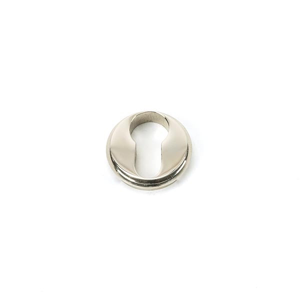 From The Anvil - Round Euro Escutcheon (Plain) - Polished Nickel - 45715 - Choice Handles