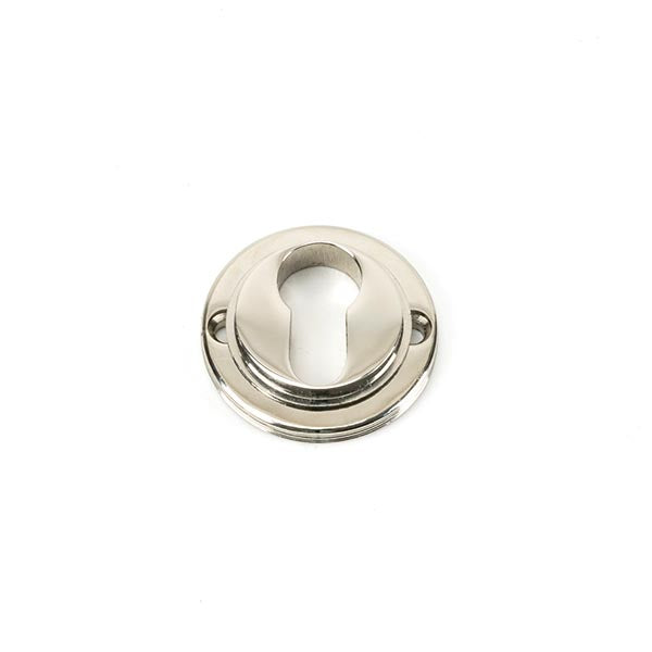 From The Anvil - Round Euro Escutcheon (Plain) - Polished Nickel - 45715 - Choice Handles
