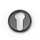 From The Anvil - Euro Escutcheon (Art Deco) - Black - 45720 - Choice Handles