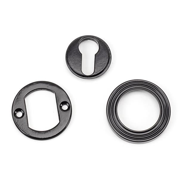 From The Anvil - Euro Escutcheon (Beehive) - Black - 45721 - Choice Handles