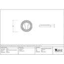 From The Anvil - Euro Escutcheon (Beehive) - Black - 45721 - Choice Handles