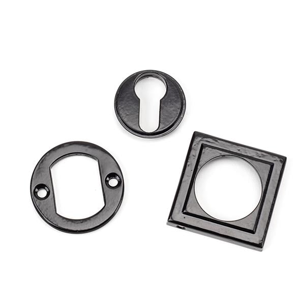 From The Anvil - Euro Escutcheon (Square) - Black - 45722 - Choice Handles