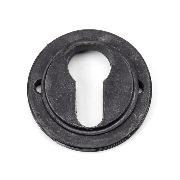 From The Anvil - Round Euro Escutcheon (Art Deco) - External Beeswax - 45724 - Choice Handles