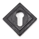 From The Anvil - Round Euro Escutcheon (Square) - External Beeswax - 45726 - Choice Handles
